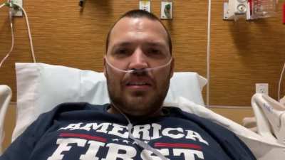 Dying to own the libs from your hospital bed on oxygen (full video)