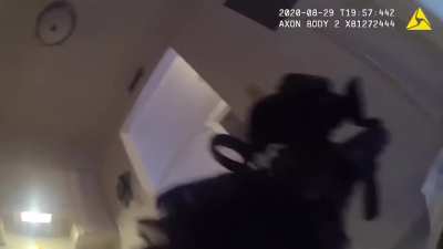 Somebody put Punisher music over this cop unleashing his inner rage after being shot.