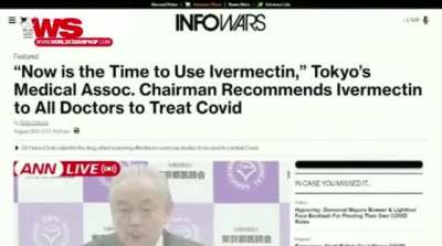Alex Jones take Ivermectin Live on his show…