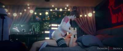 D.Va on top [Overwatch] (vgerotica)