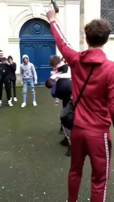 Beware men in full matching track suits