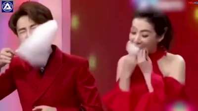 Fastest cotton candy eating contest