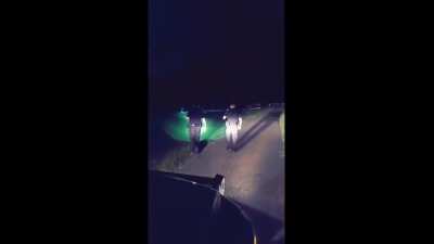 Police responding to a call in a cemetery