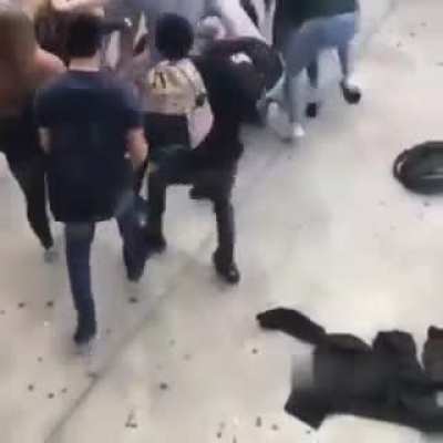 The whole school came after this guy for defending himself against a chick