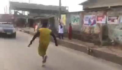 dude thought he was Spider-Man