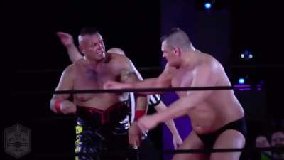 PCO and WALTER chopping each other, in high definition and in slow motion (Joey Janela’s Spring Break 2)