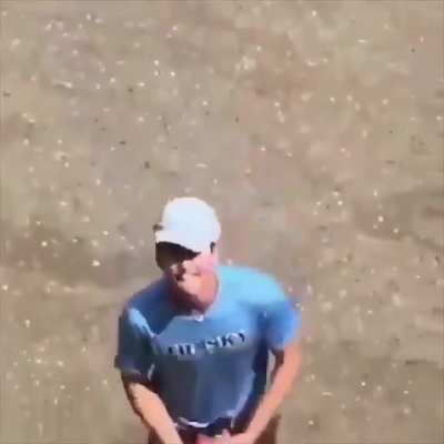 He missed the throw
