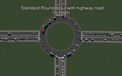 Traffic flow measured on 30 different 4-way junctions