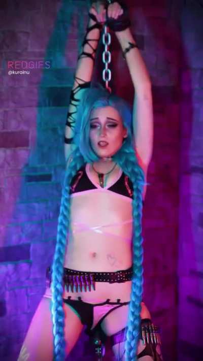 A captive Jinx having her first orgasms of many! (Chis<wbr>ai_Co<wbr>splay<wbr>) [League of Legends]
