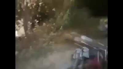 Two Taliban on motorbike ambushed by US troops in Afghanistan, unknown date.