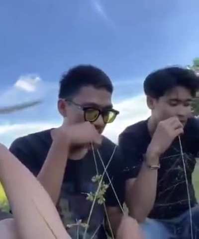 Just some bros hanging arou— wait