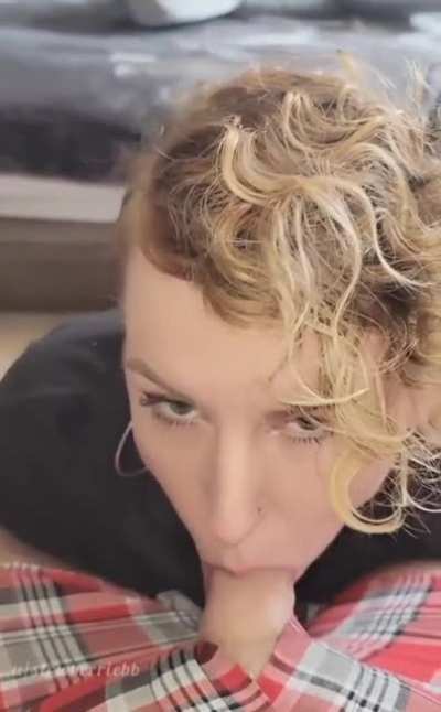 Struggled a bit to take his cum in my mouth but at least I swallowed it all !