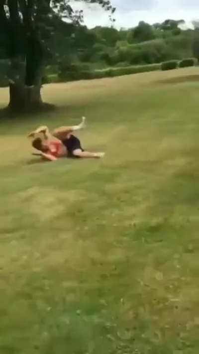 Almost a double front-flip