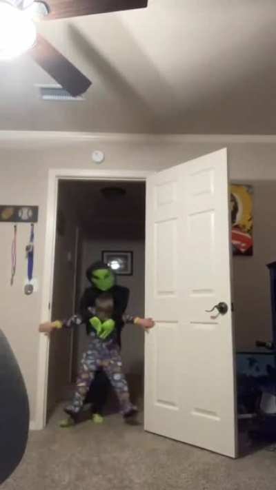 I'm convinced he's actually abducted.