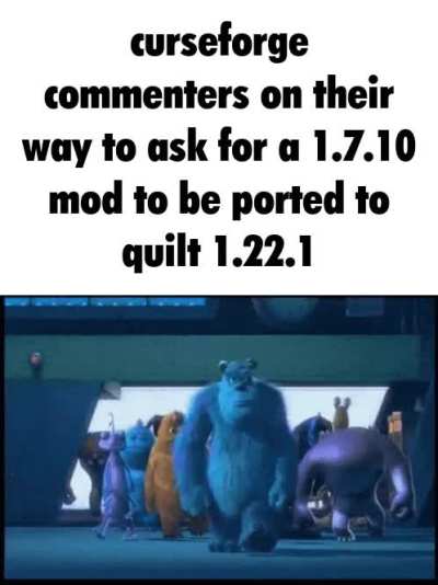 mod makers should be allowed to throw them in the volcano