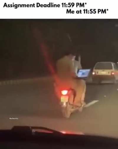 He probably forgot to get a backup.