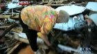 Tornado Survivor Finds Her Missing Dog During Live Interview (happy freakout)
