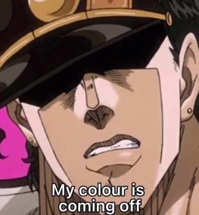 The color change really messed with me, he just un-tanned in a way
