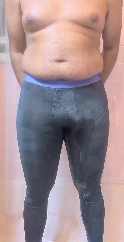 Wetting in Adidas Leggings