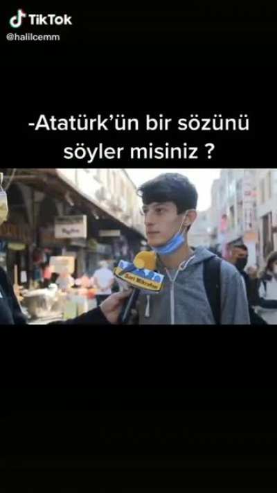 Atatürk'ün en sevdiğim sözü