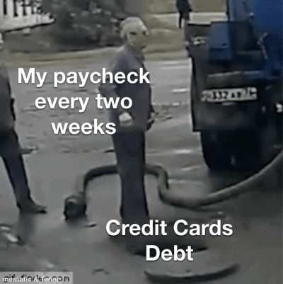 🎵 This is the circleeeeee 🎶 the circle of debt 🎵