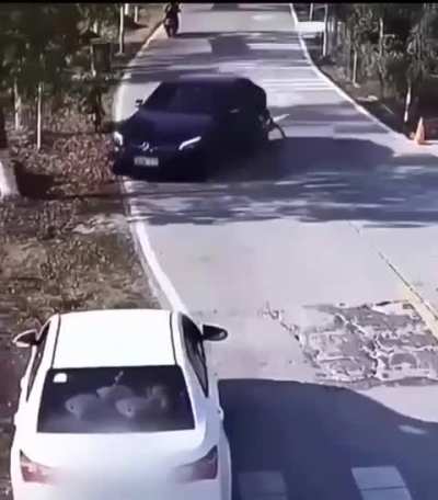 Lucky the driver had time to react 😰