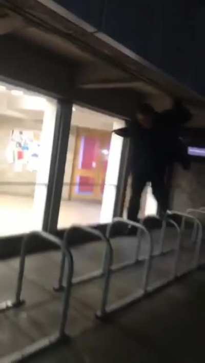 WCGW walking on thin bike racks