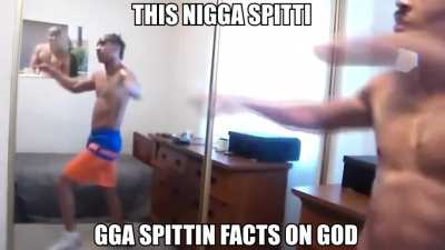 This Nigga spitting orwhat ?! on bd lamron??!!!!??!?!?!?!?!?
