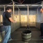 This axe bouncing back towards the axe thrower.