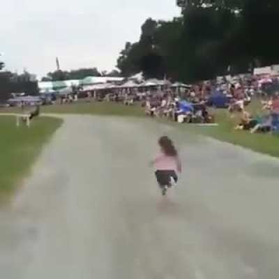 Baby Piper on a mission