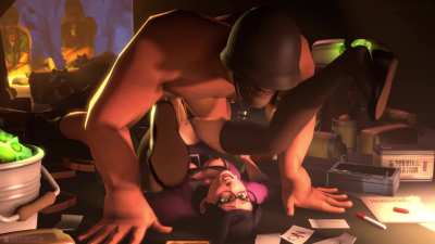 Miss Pauling x Soldier (Rapetacular) [Team Fortress 2]
