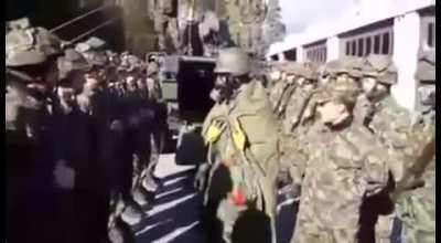 The Swiss Army recreating a familiar scene...