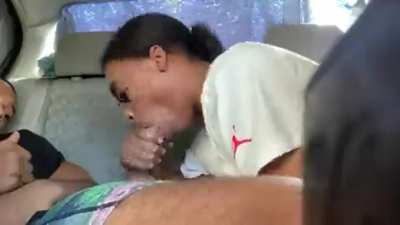 Hooking Him Up In The Back Seat