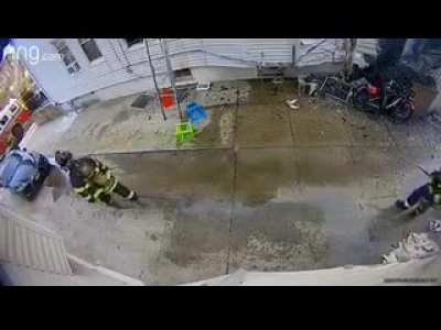 AC unit vs a Brooklyn Firefighter. NSFW
