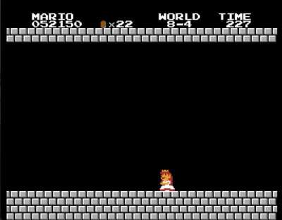A more epic, tragic and inspiring ending. Thank you Mario for your sacrifice. (no mods, gameplay from the original SMB. Did it by accident once and it took quite a few tries to do it again while recording!)
