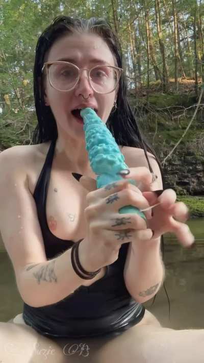 Took my tentacles to the swimming hole