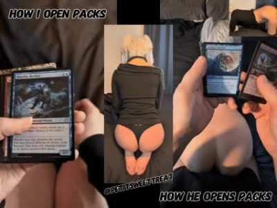 So, I made a YouTube channel to post shorts and other SFW things. Plus I thought it would be interesting to watch those and realize what’s going on entirely on my fan pages when my partner opens cards like this 👀