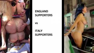 [NSFW] Football supporters: England vs. Italy