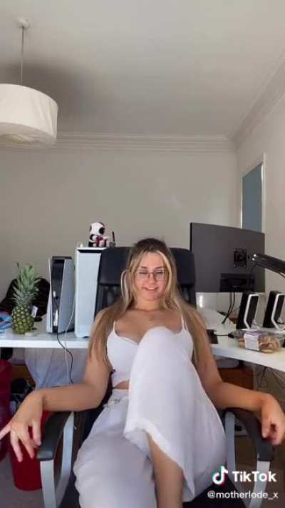 In an office chair