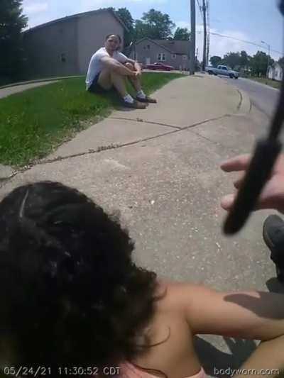Cop shows up to domestic scene and breaks 2 bones after getting dragged by car