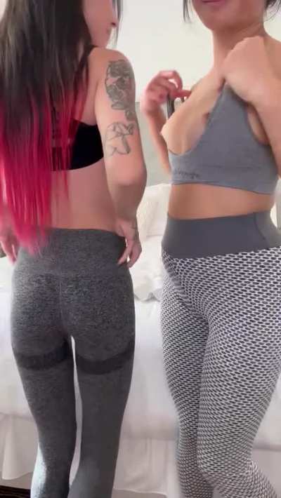 Just Two Chinese girls showing off what’s under our gym wear 🇨🇳(OC)