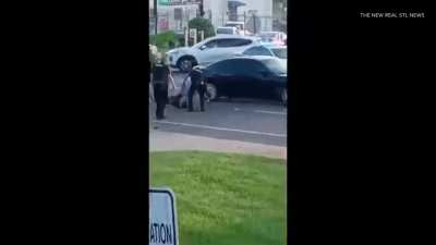 Woodson Terrace police release canine on suspect, they didn't know someone was recording.