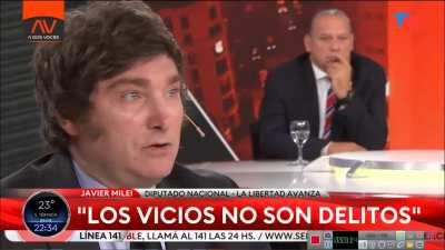 Opinion de Milei acerca de las drogas. Lo que mas me da risa es lo que dice 
