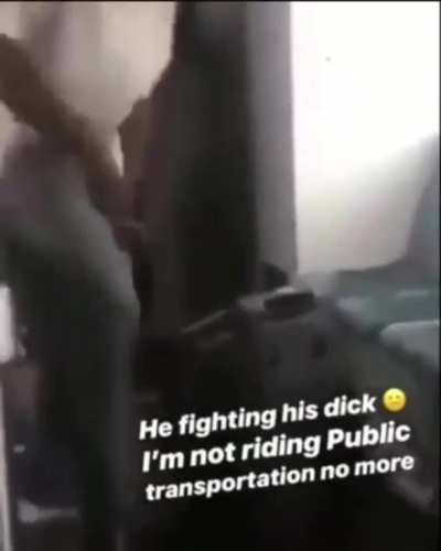 throwing fists at his dick