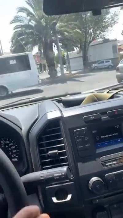 CJNG operator based in CDMX with a police escort