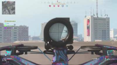 529 Meter Crossbow stick over a building