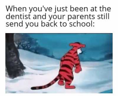Well, when we actually went to school anyway