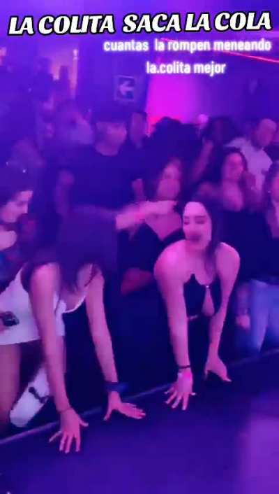 Friends dancing