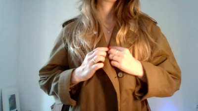 Flashing from this trench coat