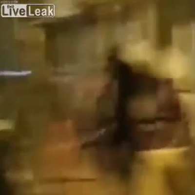 To kick the dog